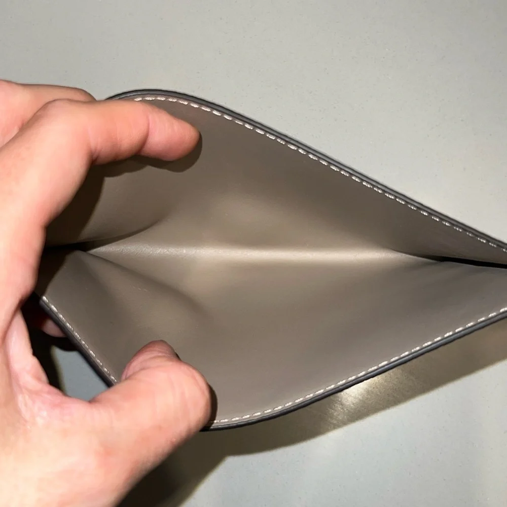 Louis Vuitton Taupe Leather Card Holder